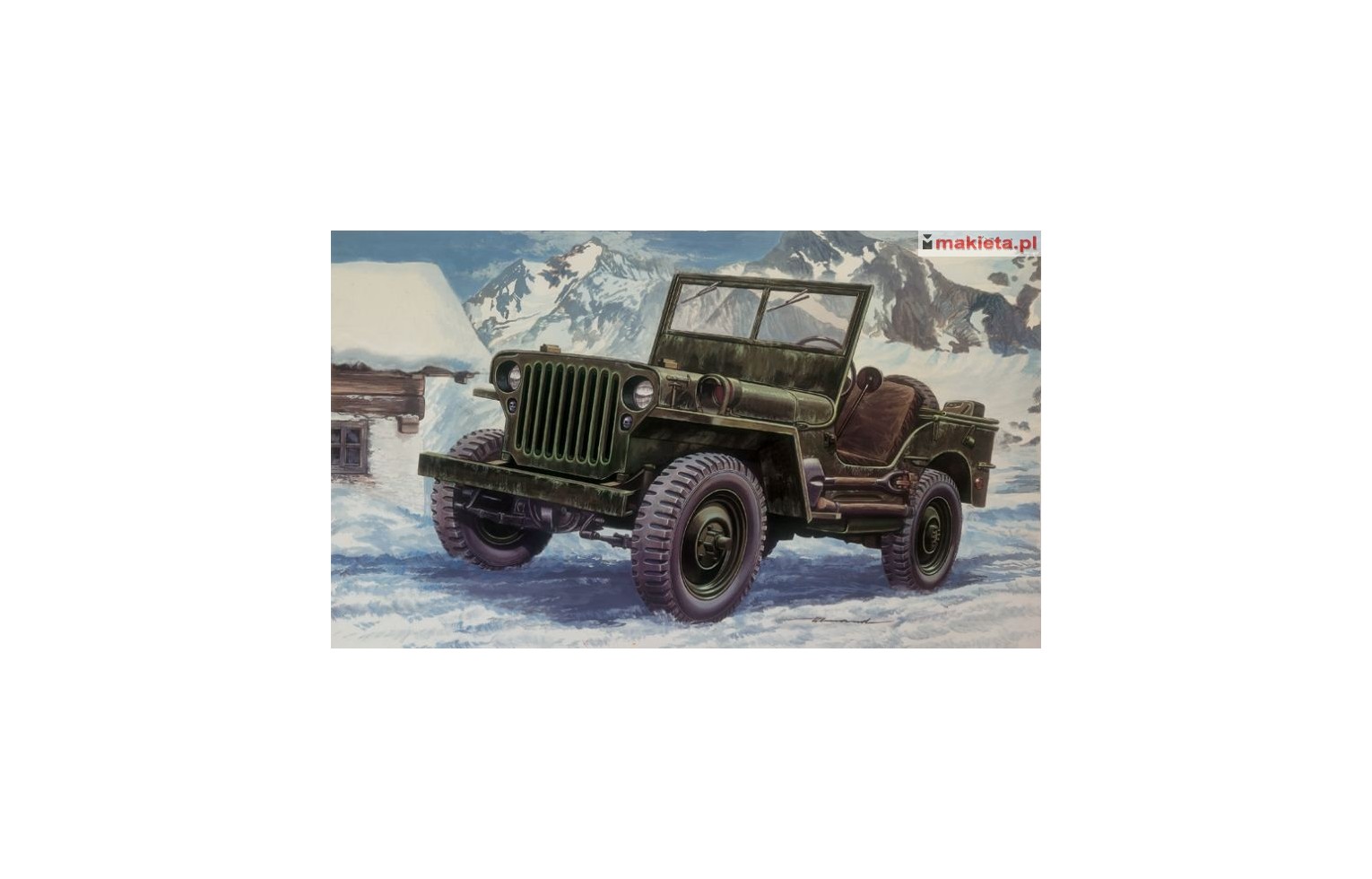 Italeri 3721, Willys Jeep ¼ ton, 1:24