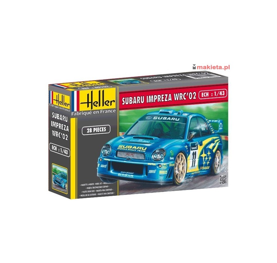 Heller 80199, Subaru Impreza WRC'02, skala 1:43