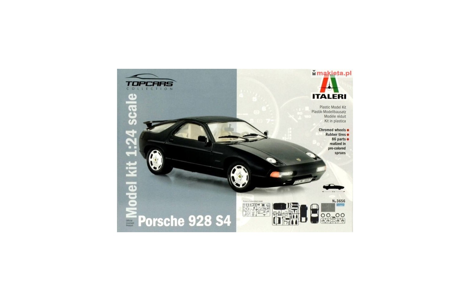 Italeri 3656, Porsche 928 S4, 1:24