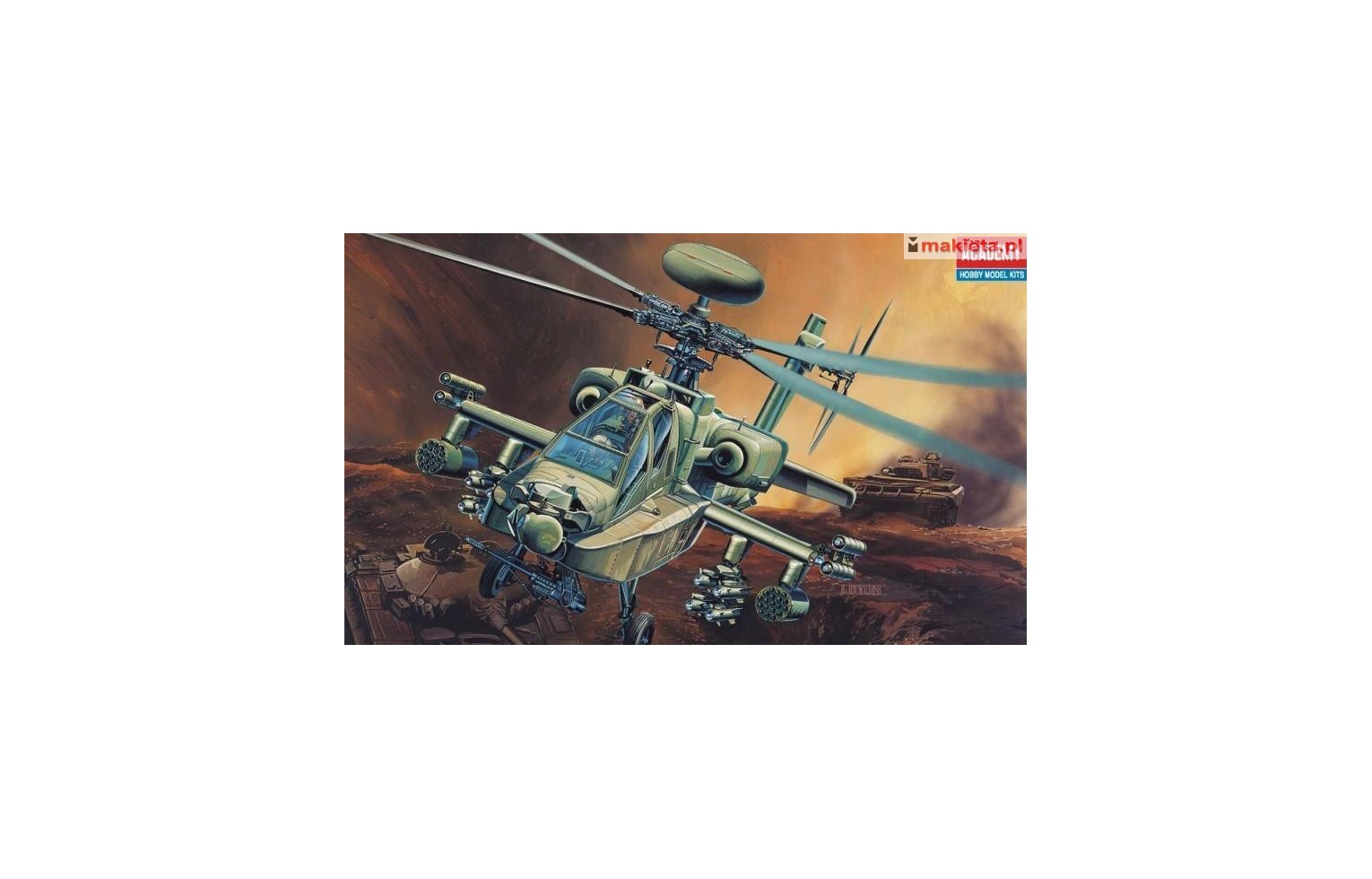 Academy 12268, AH-64D Longbow Apache, 1:48