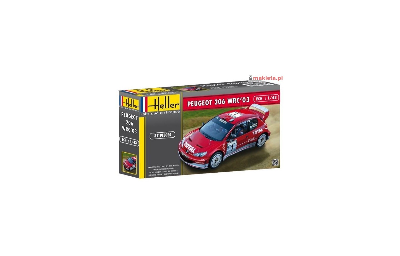 Heller 80113, Peugeot 206 WRC, skala 1:43