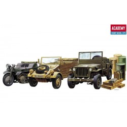 Academy 13416, WWII Zestaw trzech pojazdów (plus), 1:72