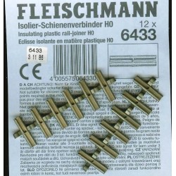 Fleischmann 6433, Złączki izolacyjne, 12 szt., H0 Profi-Gleis