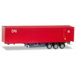 Herpa 076791, 45 ft. container semitrailer "CAI", skala H0