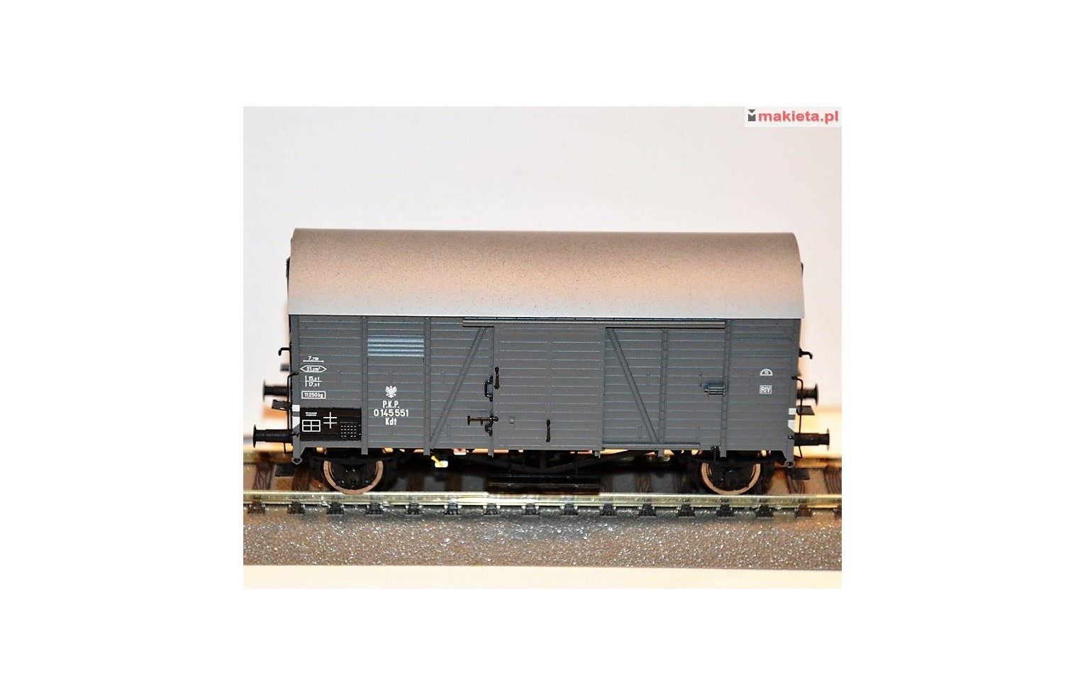 BRAWA 47943, wagon towarowy kryty Kdt PKP, ep.III, skala H0