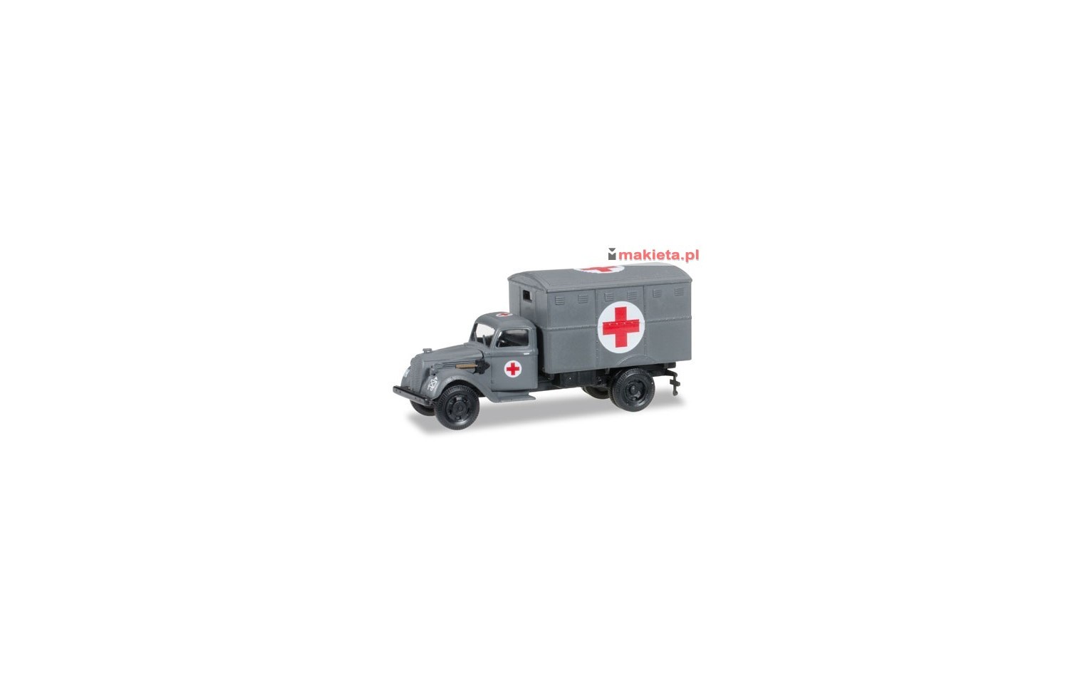 Herpa 745406, Ural truck with ambulance box (with tactical sign) "German Forces", skala H0