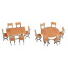 Faller 180957, 2 stoły i 12 krzeseł, skala H0