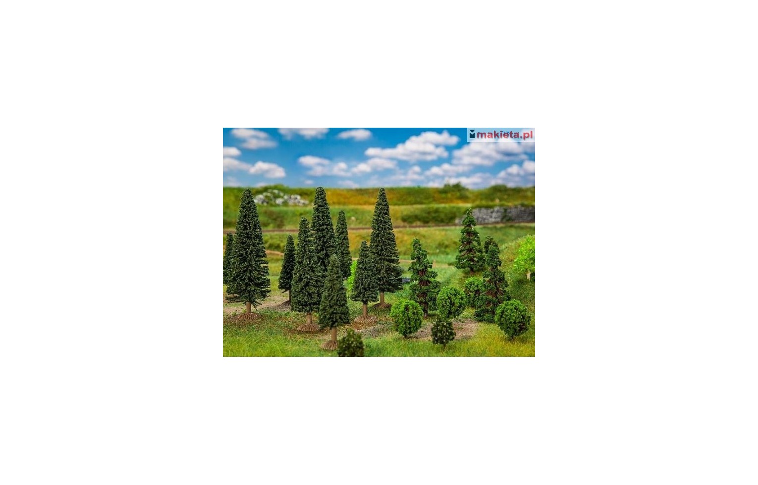 Faller 181540, Zestaw 25 drzew, mix, wys. 35-90 mm
