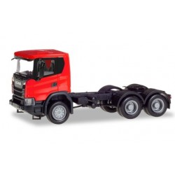 Herpa 309752, Scania CG 17 6x6 rigid tractor, red, skala H0