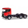 Herpa 309752, Scania CG 17 6x6 rigid tractor, red, skala H0