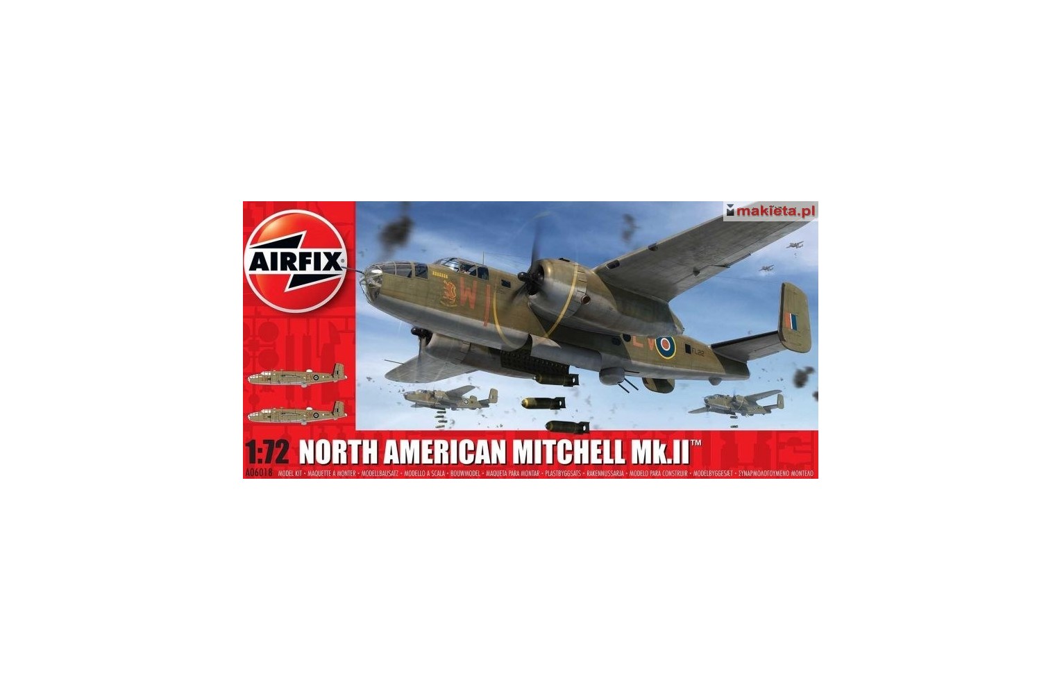 Airfix 06018, North American Mitchell Mk.II™, skala 1:72