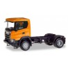 Herpa 309776, Scania CG 17 4x4 rigid tractor, orange, skala H0.