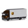 Herpa 310208, Mercedes-Benz Atego box truck with liftgate "UPS", skala H0.