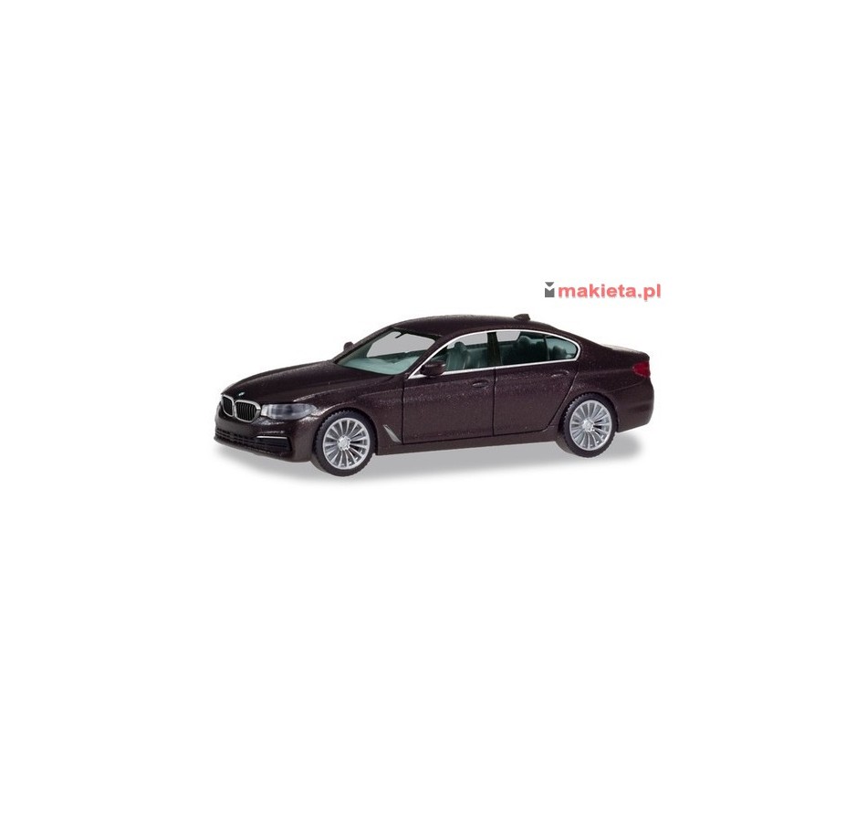 Herpa 430692, BMW 5™ Limousine, Jatoba metallic, skala H0.