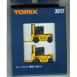 TOMYTEC-TOMIX 3517, Dwie ciężkie ładowarki widłowe do kontenerów, skala N.