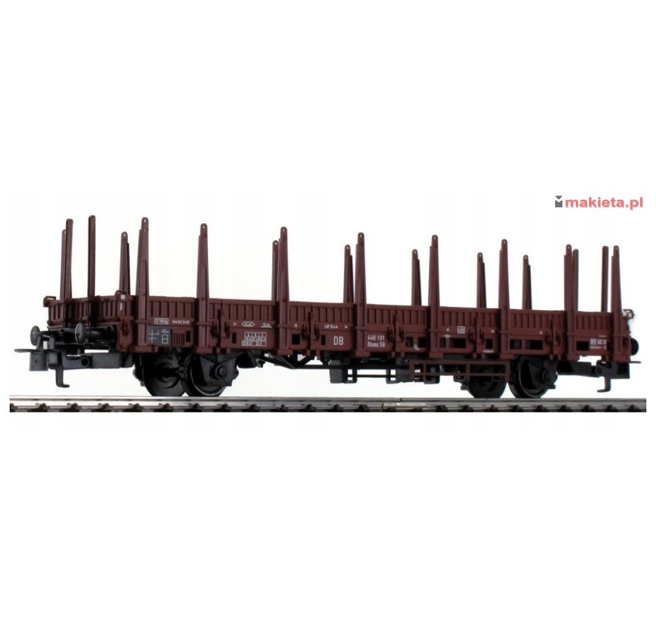TRIX 5530. Wagon platforma z kłonicami, Rlmms 58, DB, ep. III-IV, skala H0.