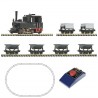 Roco 31035, Zestaw startowy: pociąg towarowy, parowóz i 6 wagonów typu lora, skala H0e (1:87 / 9 mm)
