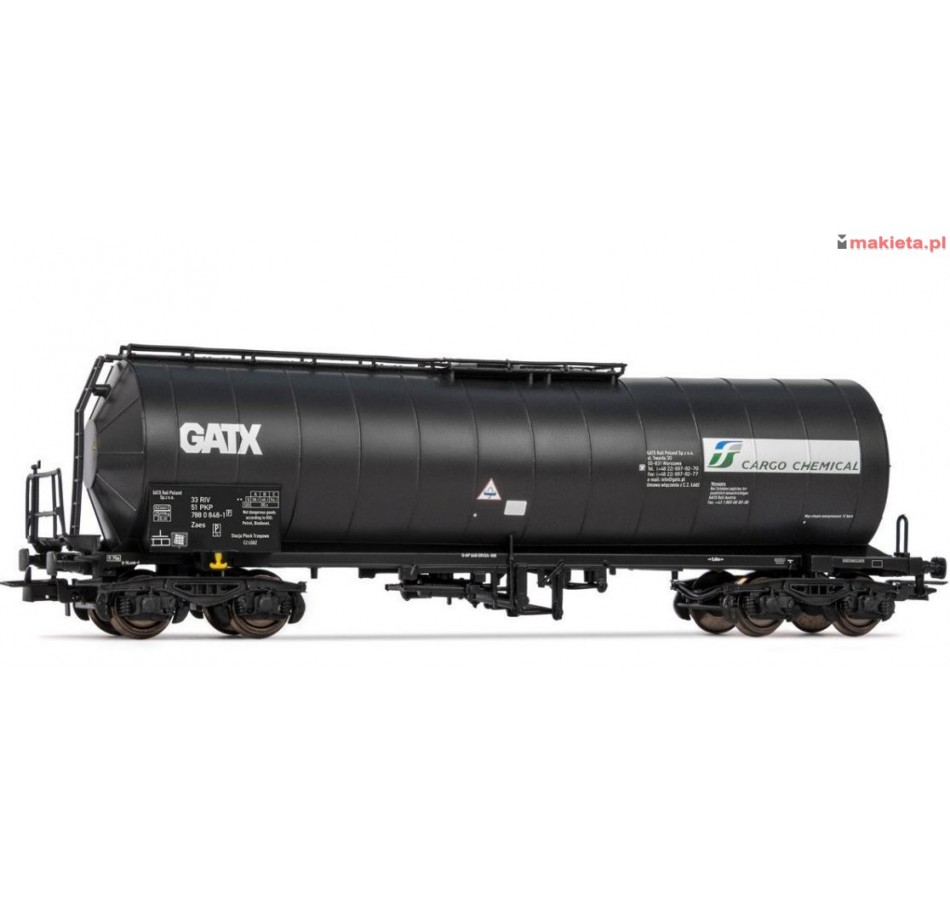 Rivarossi 6460, Wagon cysterna PKP GATX "FS Cargo Chemical", ep. VI, skala H0.