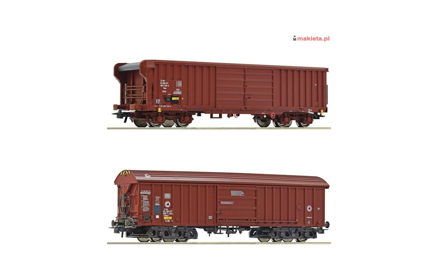 ROCO 76020. Zestaw: dwa wagony Taehm, Taems, DB-SBB, ep.IV-V, skala H0.