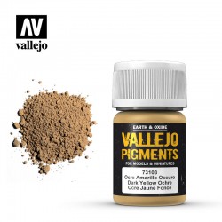 Vallejo Pigment 73103. Dark Yellow Ochre, ciemnożółta ochra, 35 ml.