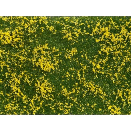 NOCH 07255. Podłoże trawiaste, łąka, kwiaty żółte, 180 x 120 mm.