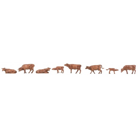 Faller 151922. Krowy brązowe Allgau, zestaw figurek, skala H0