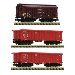 Fleischmann 829358, Zestaw: trzy wagony towarowe DB AG, set 2, ep.V-VI, skala N.