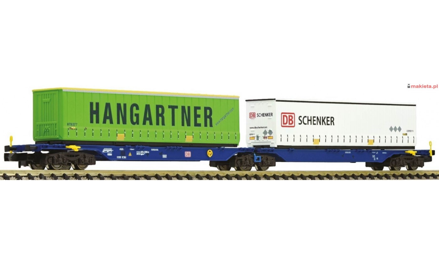 Fleischmann 825325, Podwójny wagon kontenerowy, DB, skala N