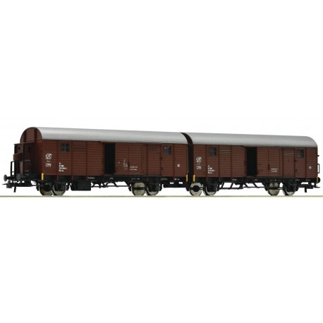 ROCO 76556. Wagon towarowy podwójny kryty Hkr-v " Dresden ", ÖBB, ep.IV, skala H0.