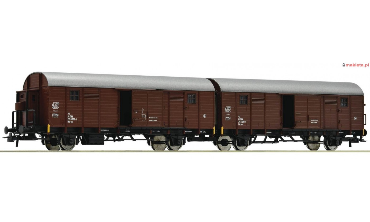 ROCO 76556. Wagon towarowy podwójny kryty Hkr-v " Dresden ", ÖBB, ep.IV, skala H0.