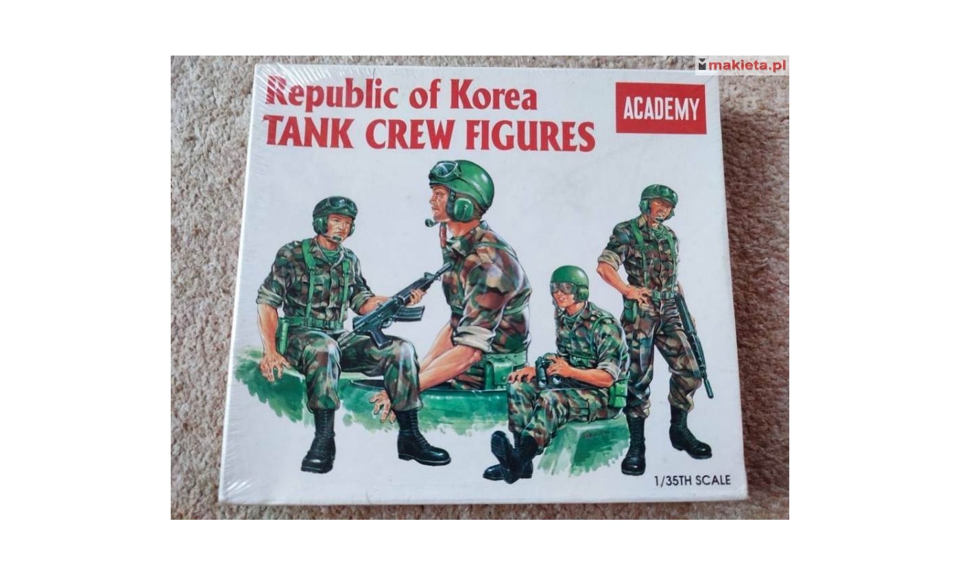 Academy 1369. Tank Crew - Korea, figurki czołgistów południowo-koreańskich, skala 1:35.