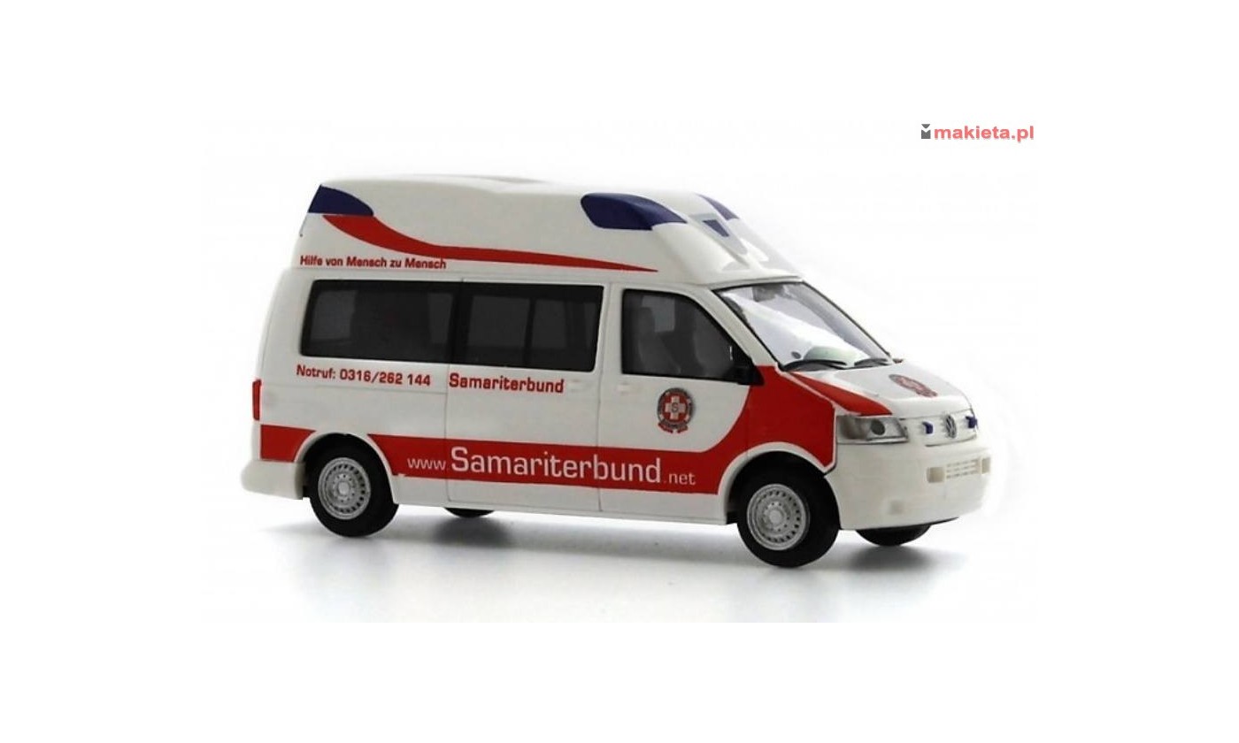 Rietze 51884. Ambulanz Mobile Hornis Silver Samariterbund Graz, skala H0.