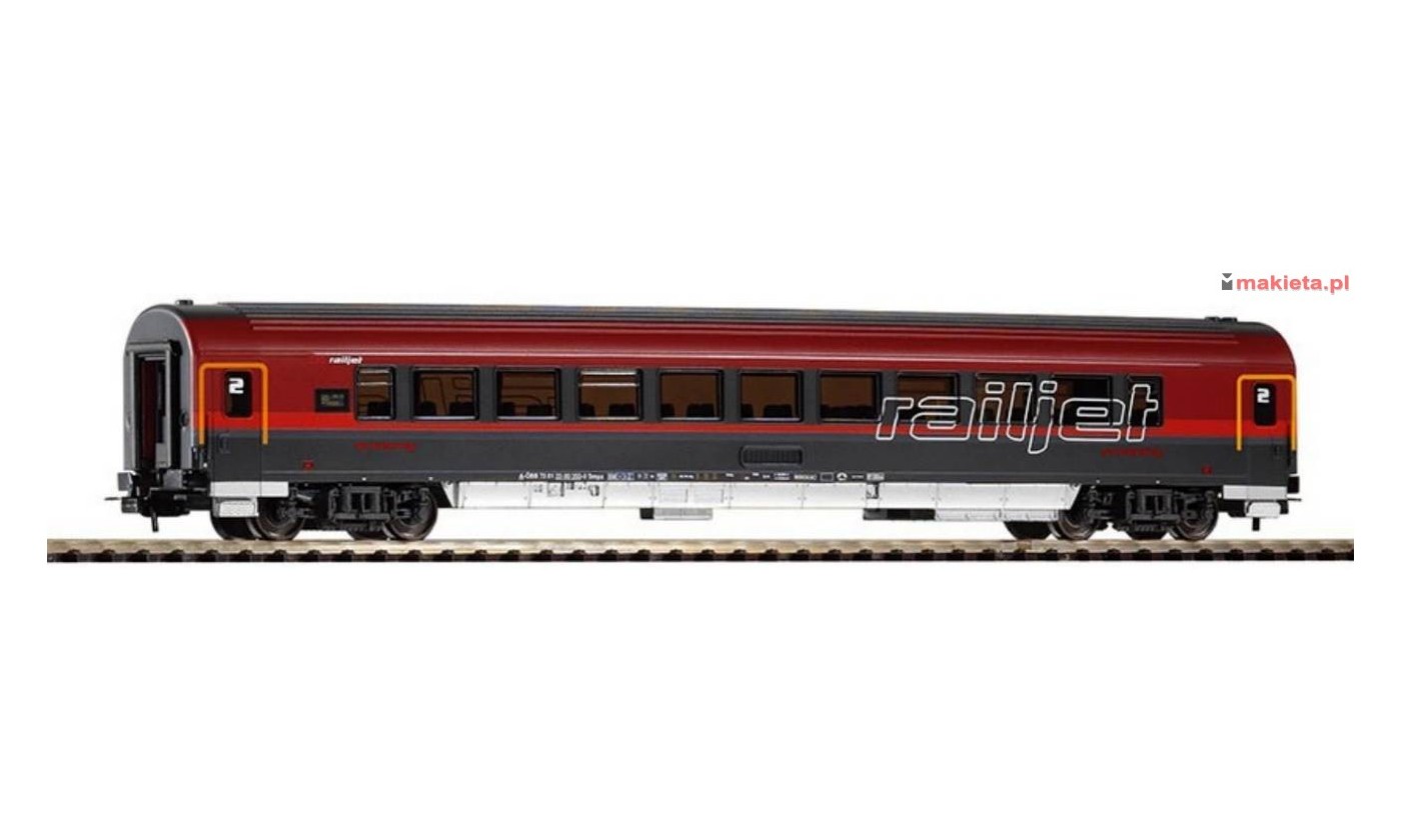 Piko 57643. Wagon osobowy ÖBB Railjet, kl.2, H0