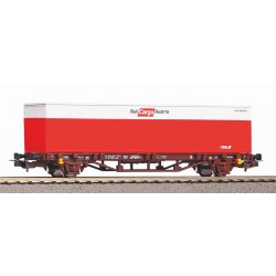 Piko 57762. Wagon platforma z kontenerem 40' Rail Cargo Austria, ÖBB, ep.VI, skala H0.