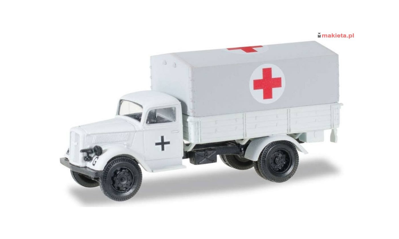 Herpa 745772. Opel Blitz Medical vehicles "Deutsche Armee bei Moskau", skala H0