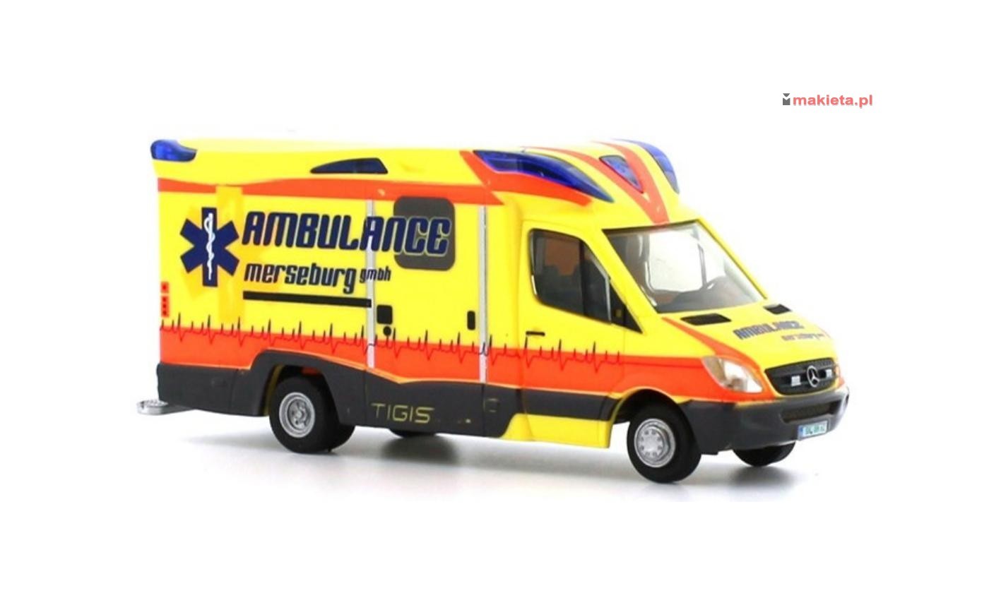 Rietze 68625. Ambulanz Mobile Tigis Ergo Ambulance Merseburg, skala H0
