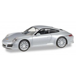 Herpa 038638. Porsche 911 Carrera 4S, rhodium silver metallic, H0