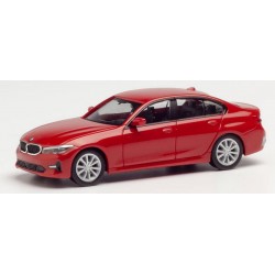 Herpa 430791. BMW 3er Limousine, melbourne red metallic, skala H0.