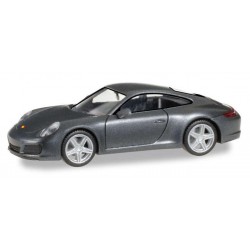 Herpa 038645. Porsche 911 Carrera 4S, achatgrey metallic, H0