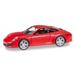 Herpa 028646. Porsche 911 Carrera 4S, indisch red, skala H0