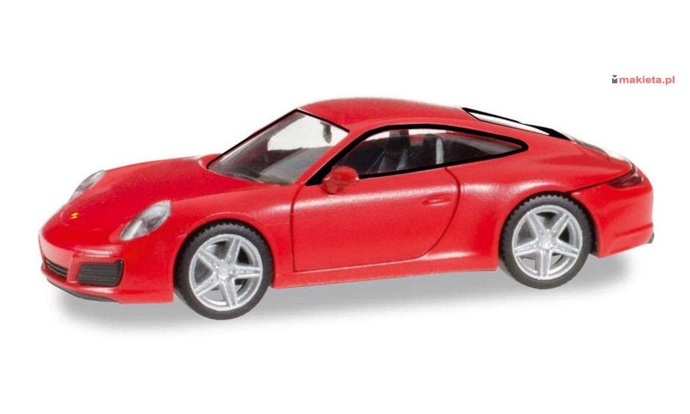 Herpa 028646. Porsche 911 Carrera 4S, indisch red, skala H0