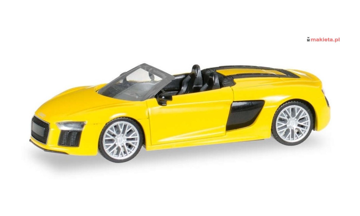 Herpa 028691. Audi R8 Spyder, vegas yellow, skala H0
