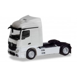 Herpa 309882. Mercedes-Benz Actros Streamspace 2.3 trailer 2-axle, white, skala H0.