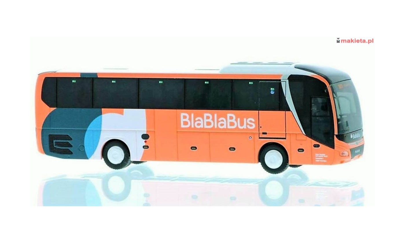 Rietze 74843. MAN Lion´s Coach ´17 BlaBlaBus (FR), skala H0