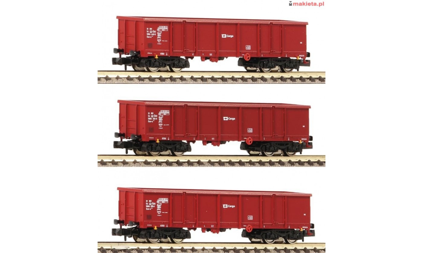 Fleischmann 828343. Zestaw: 3 x wagon Eas, ČD Cargo, ep.VI, skala N (1:160)