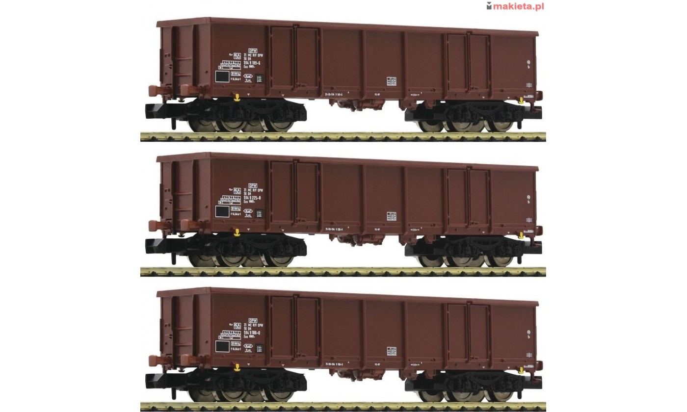 Fleischmann 828347. Zestaw: 3 x wagon Eas, DR, ep.IV, skala N (1:160).