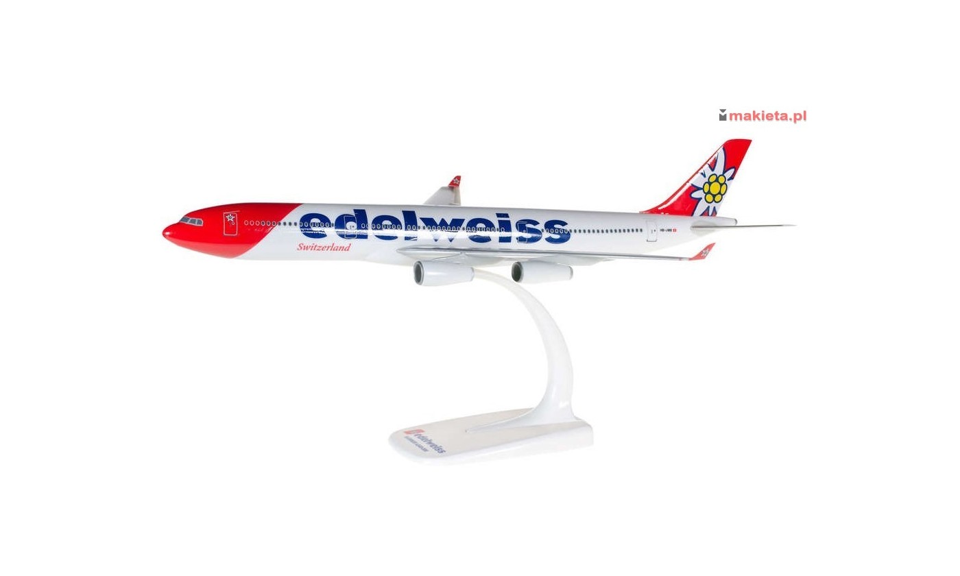 Herpa 611336. Edelweiss Air Airbus A340-300, 1:200