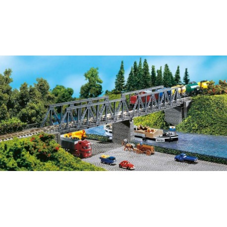 Faller 222578. Podwójny most / wiadukt kolejowy, skala N (1:160).