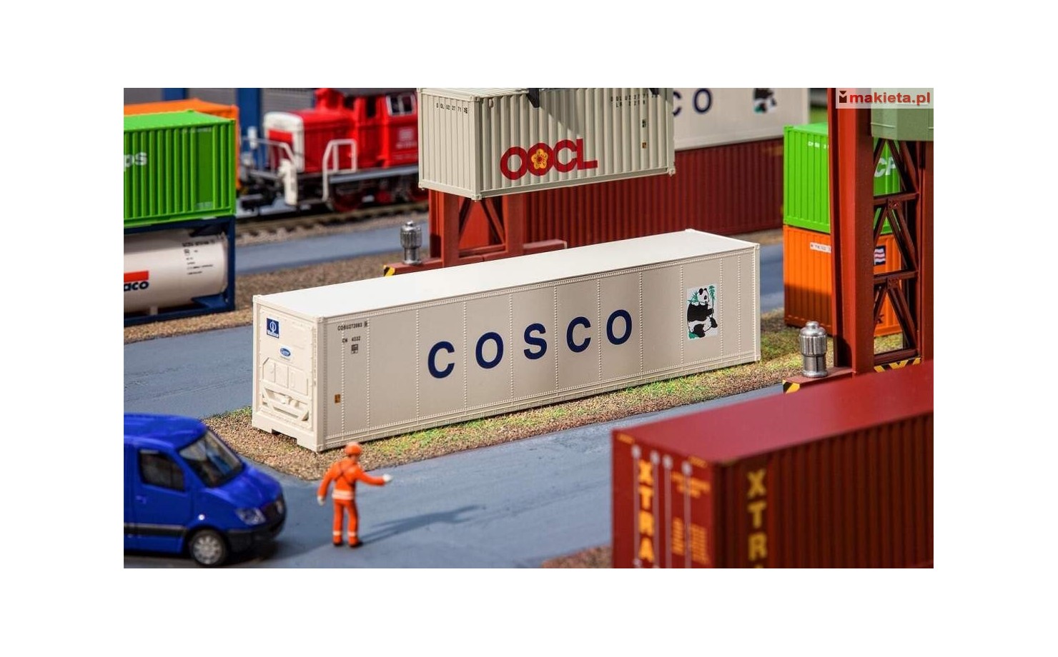 Faller 180851. 40' Hi-Cube kontener »COSCO«, skala H0