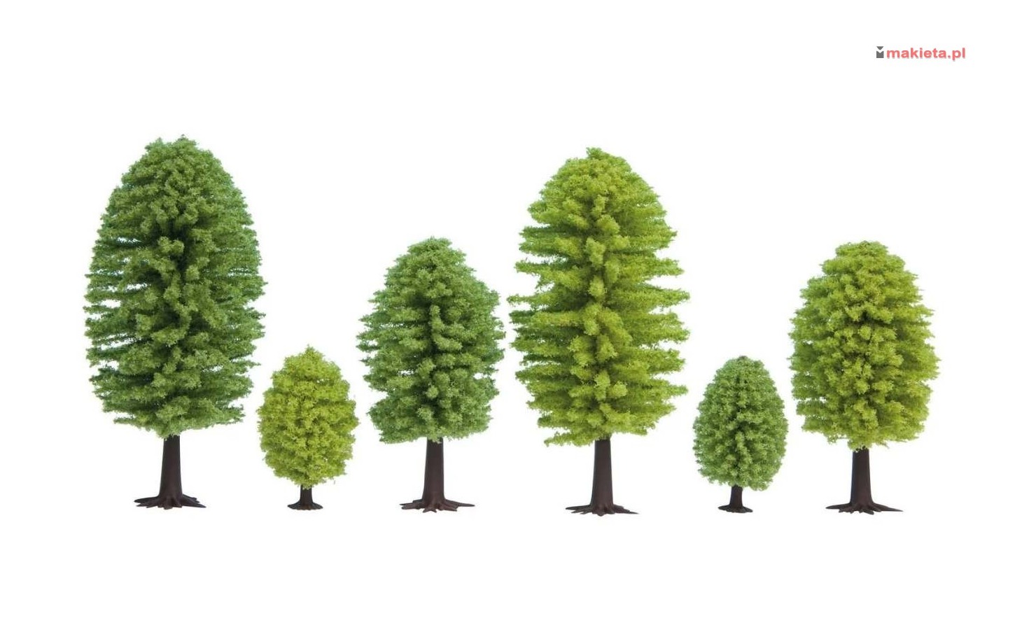 NOCH 32901. Zestaw drzew, 10 szt. 3,5 - 5 cm, skala N
